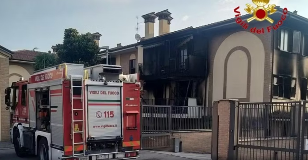 L'incendio nel quale ha perso la vita Elena Quattrone