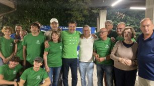 Politica Matteo Salvini alla festa provinciale della Lega 2025 a Brugherio - foto Bonalumi