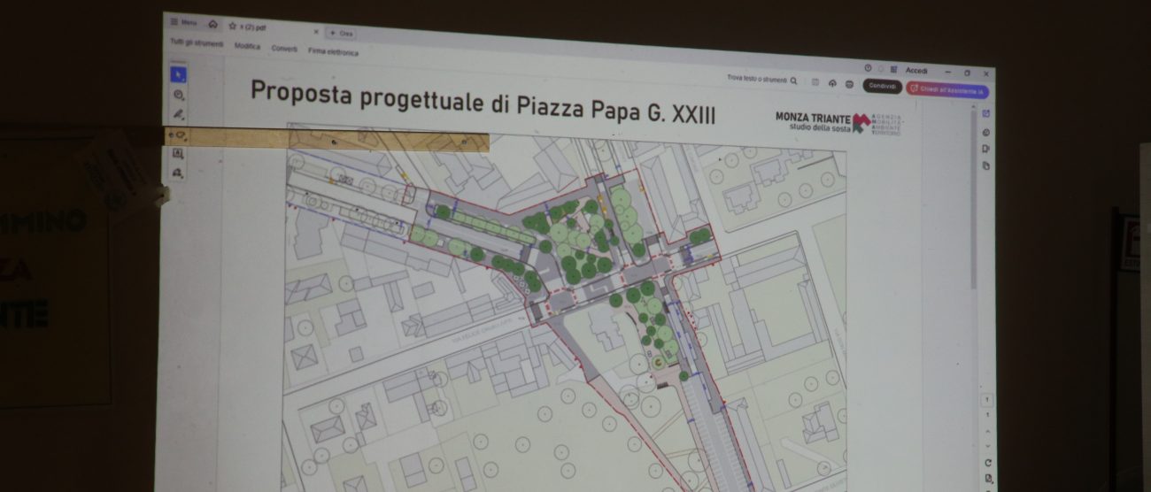 Monza incontro Triante progetto piazza Giovanni XXIII - foto Fabrizio Radaelli