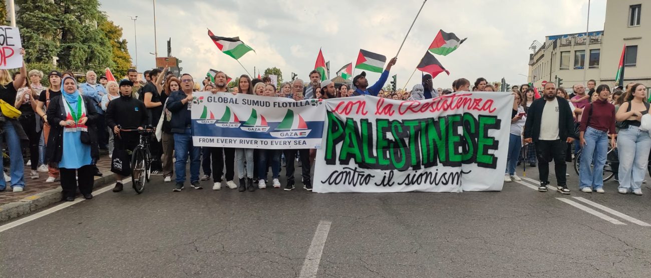 Monza manifestazione per Gaza Cub