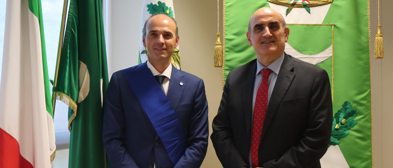Il presidente della Provincia di Monza e Brianza Luca Santambrogio e il prefetto Enrico Roccatagliata