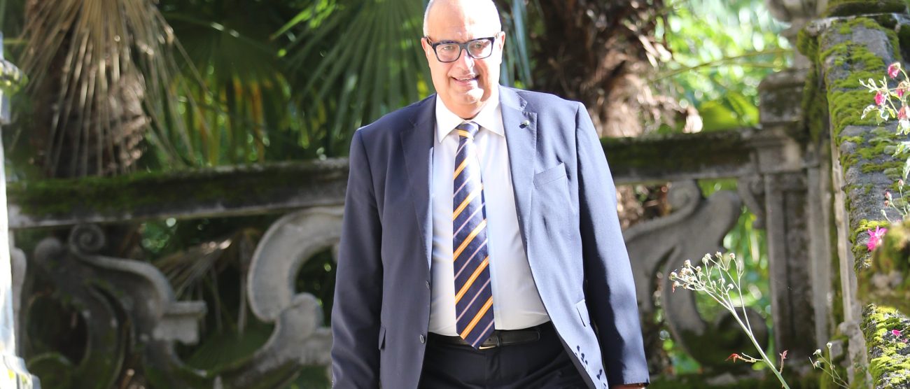 Alberto Uva nella villa di Missaglia