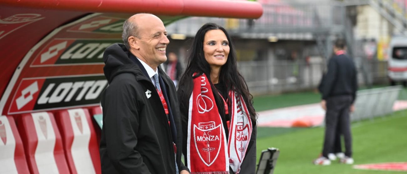 Calcio Ac Monza Mauro Baldissoni e Lauren Crampsie - foto Ac Monza