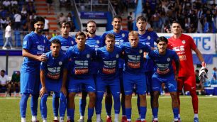 Calcio Serie D La Folgore Caratese che ha sconfitto la Varesina