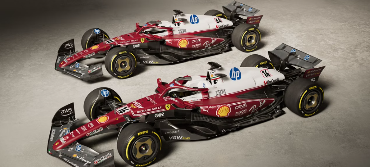 F1 Ferrari livrea speciale per Monza 50 anni titolo Niki Lauda nel 1975