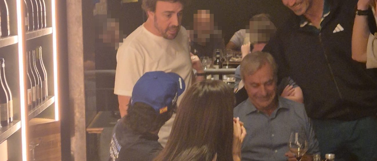 F1 piloti Alonso e Sainz a cena ristorante Monza