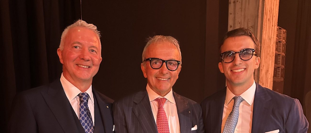 Da sinistra Marco, Claudio e Lorenzo Sadino de L'Aprochimide di Muggiò