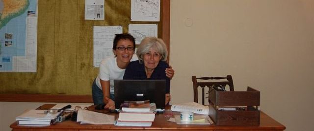 Lidia Baiocchi (a destra) in Africa per Coopi nel 2007