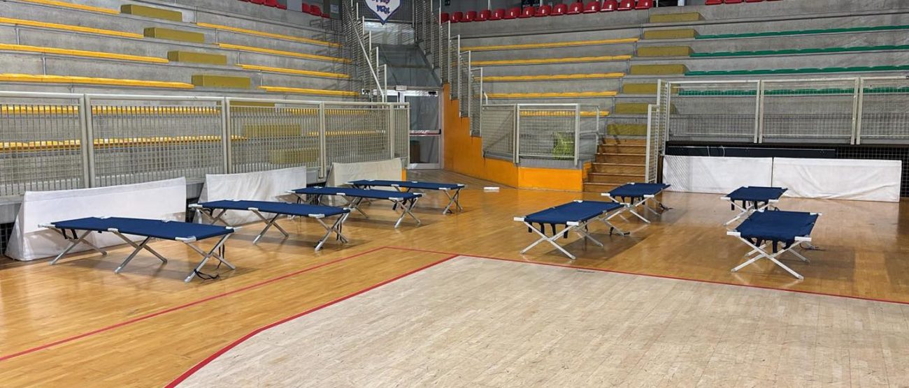 Meda allagamenti accoglienza palestra