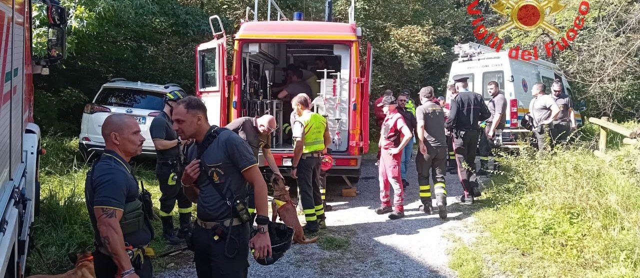 Vigili del fuoco ricerche scomparso - foto Vigili del fuoco