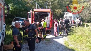 Vigili del fuoco ricerche scomparso - foto Vigili del fuoco