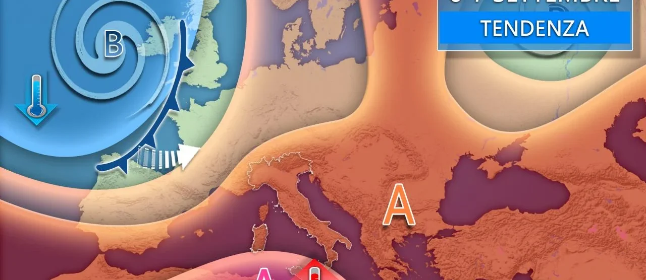 Meteo weekend 6 e 7 settembre 2025