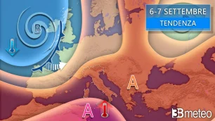 Meteo weekend 6 e 7 settembre 2025