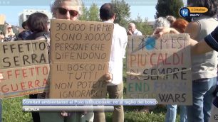 Il presidio al bosco del Polo istituzionale