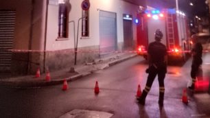 Vigili del fuoco a Meda