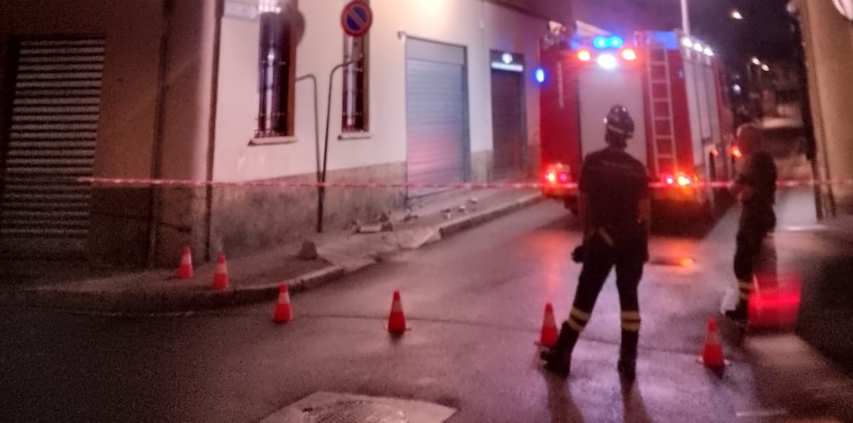 Vigili del fuoco a Meda