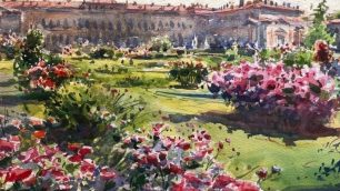 L'immagine guida della mostra di acquarelli