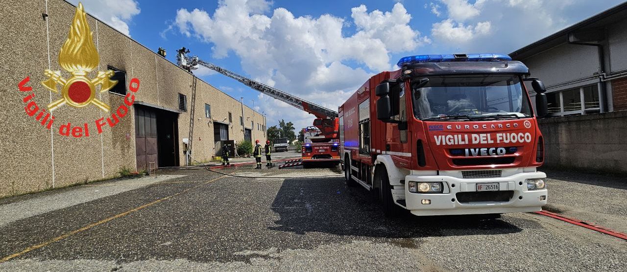 Incendio in via Galilei a Nova Milanese