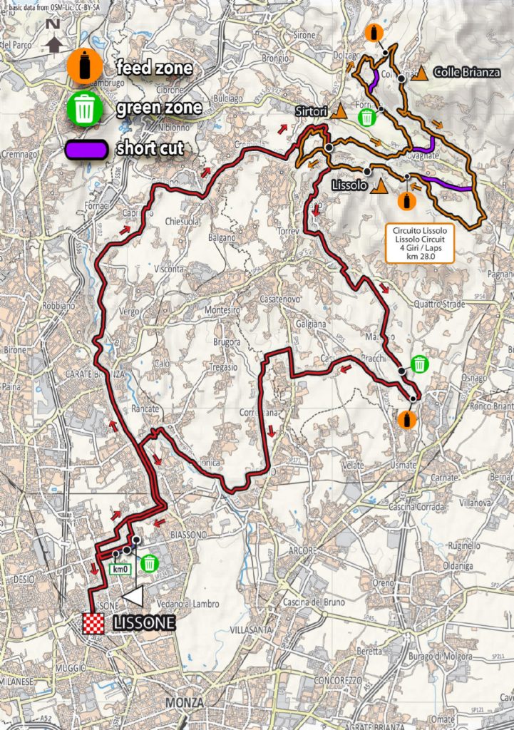 Lissone planimetria Coppa Agostoni 2025