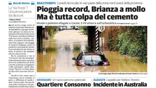 Il Cittadino 2025 prime pagine 27 settembre