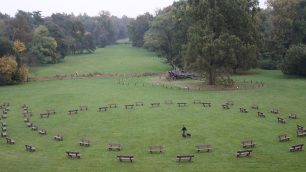 Monza Villa reale allestimento mostra Pistoletto - foto Radaelli