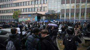 Monza sciopero studenti Mosè Bianchi - foto Radaelli