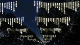 Una delle ipotesi per le luminarie 2025 a Monza