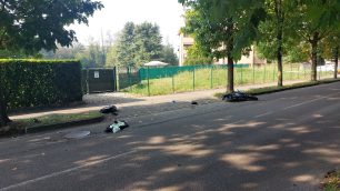 Seregno 2025 Polizia locale via San Vitale incidente