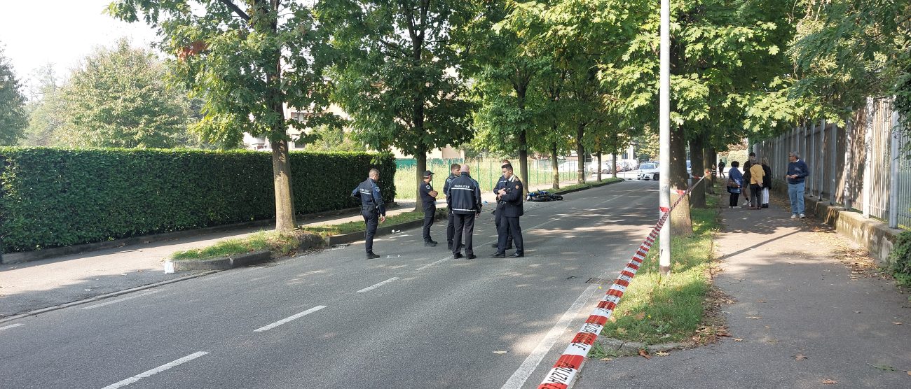 Seregno 2025 Polizia locale via San Vitale incidente