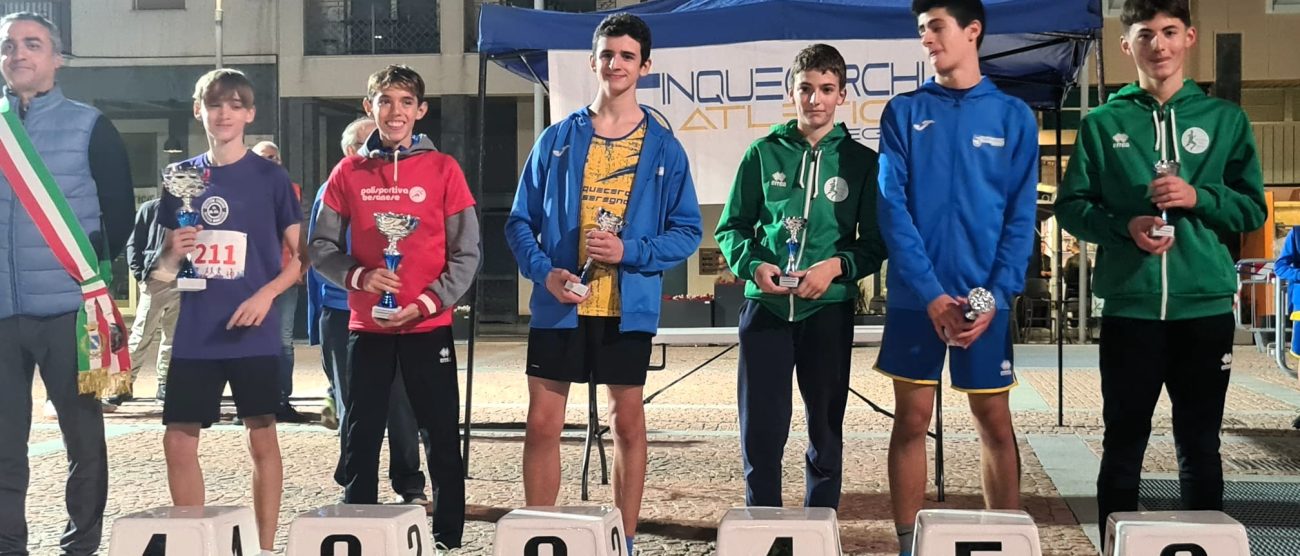 Atletica Corrinseregno - podio cadetti- Foto Fidal Milano 2025