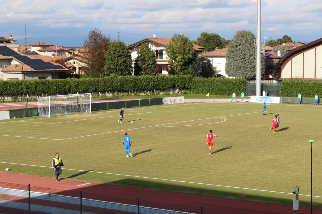 Calcio 2025 partita Caravaggio-Seregno Fbc
