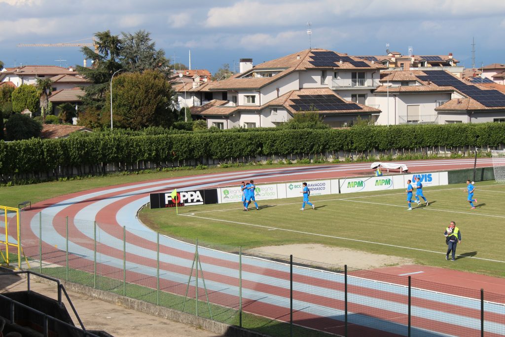 Calcio 2025 partita Caravaggio-Seregno Fbc