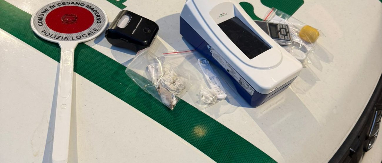 Cesano Maderno polizia locale foto sequestri