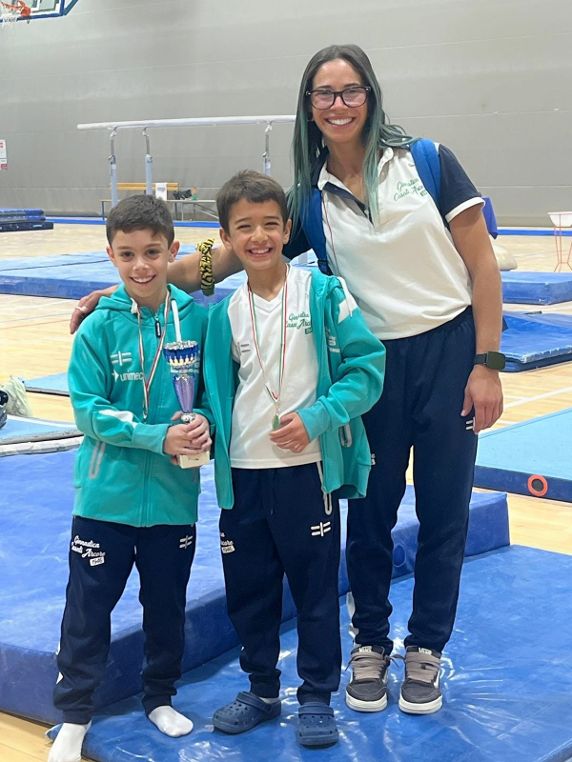 Ginnastica Casati Arcore da sinistra Barbato Siciliano Boi Valentina