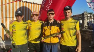 Lissone Skiroll da sinistra G.Corsini G.Biella C.Mariani M.Forzatti