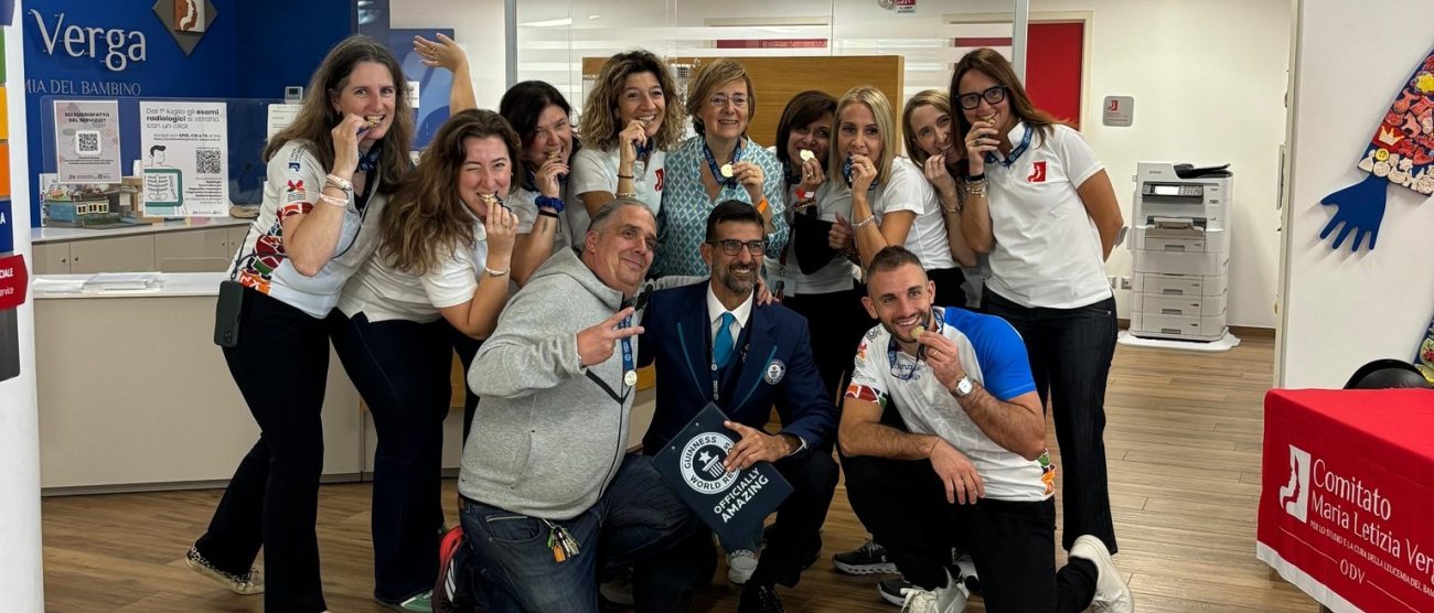 Monza Fondazione Verga foto di gruppo Guinness record