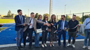 Monza pista atletica via Rosmini taglio nastro