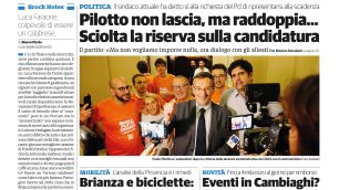Prima pagina il Cittadino 23 ottobre 2025