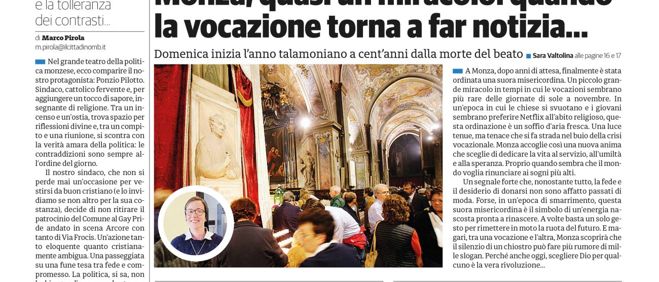Prima pagina il Cittadino 2 ottobre 2025