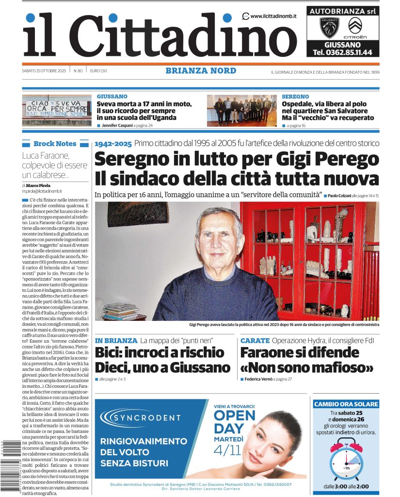 Edizioni di sabato 25 ottobre 2025 Brianza Nord