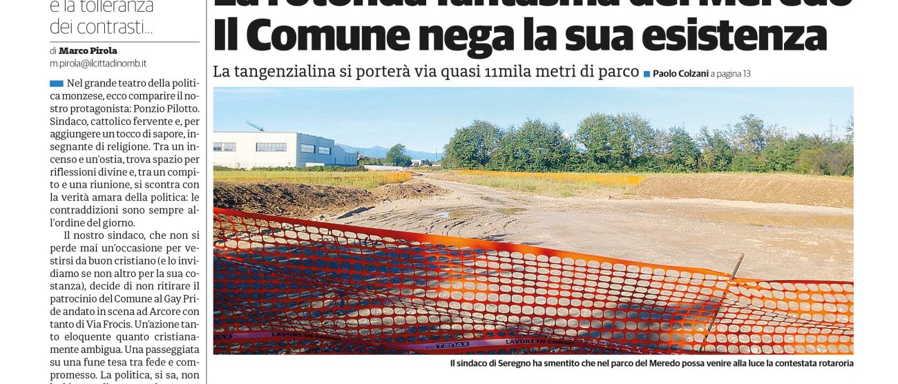 La prima pagina della edizione Brianza Nord di sabato 4 ottobre