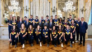 Pallavolo le nazionali al Quirinale - foto Quirinale
