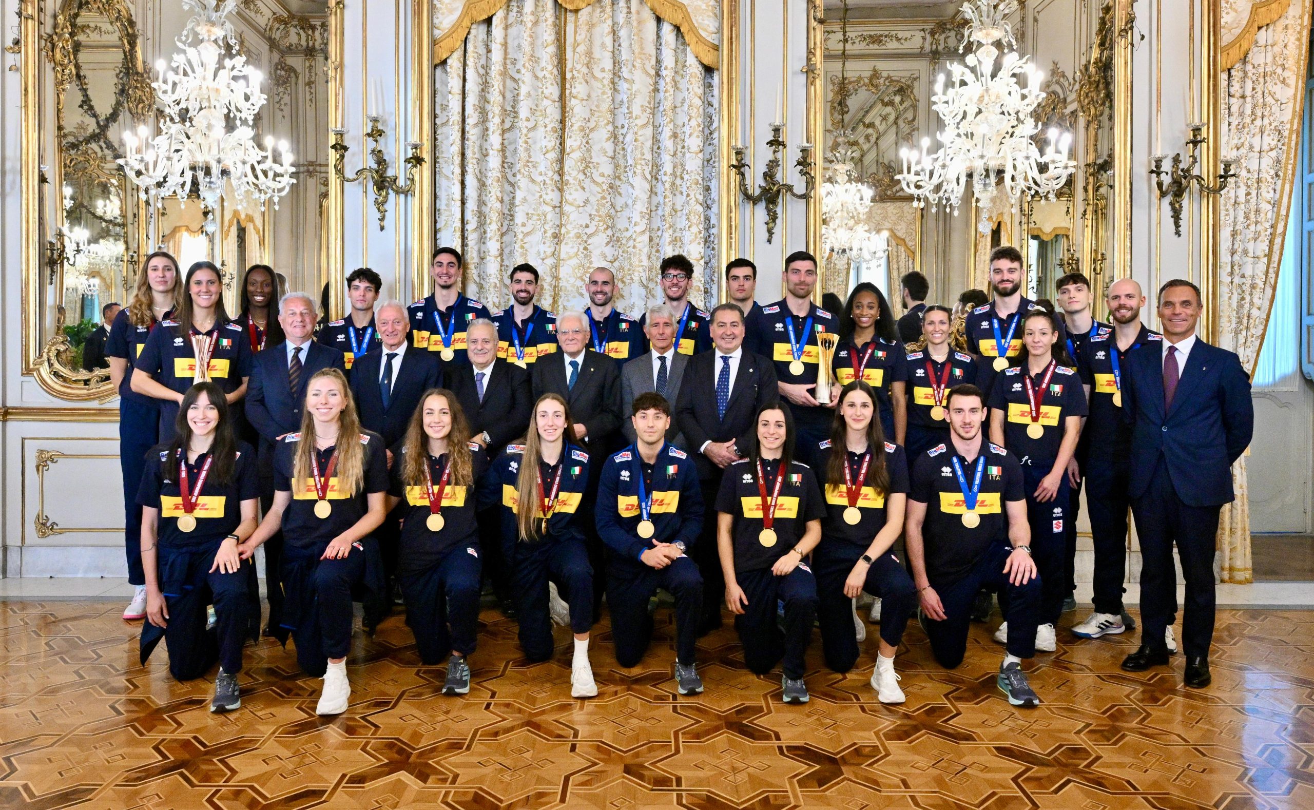 Pallavolo le nazionali al Quirinale - foto Quirinale