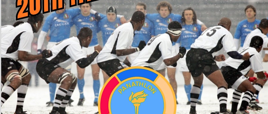 Rugby locandina evento Italia Fiji
