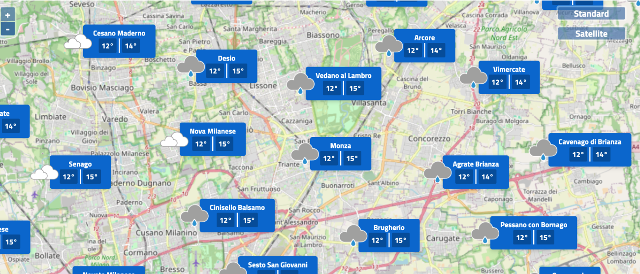 Meteo Arpa Lombardia