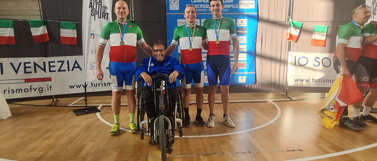 Nico Sartini con la sua squadra