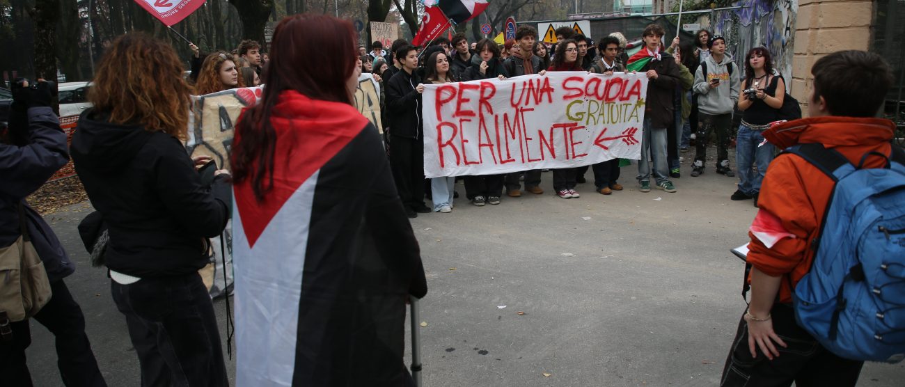 Sciopero degli studenti a Monza