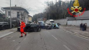 La scena dell'incidente a Seveso