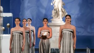 Coni Fuoco Olimpia Olimpiadi Milano Cortina 2026 - foto Coni