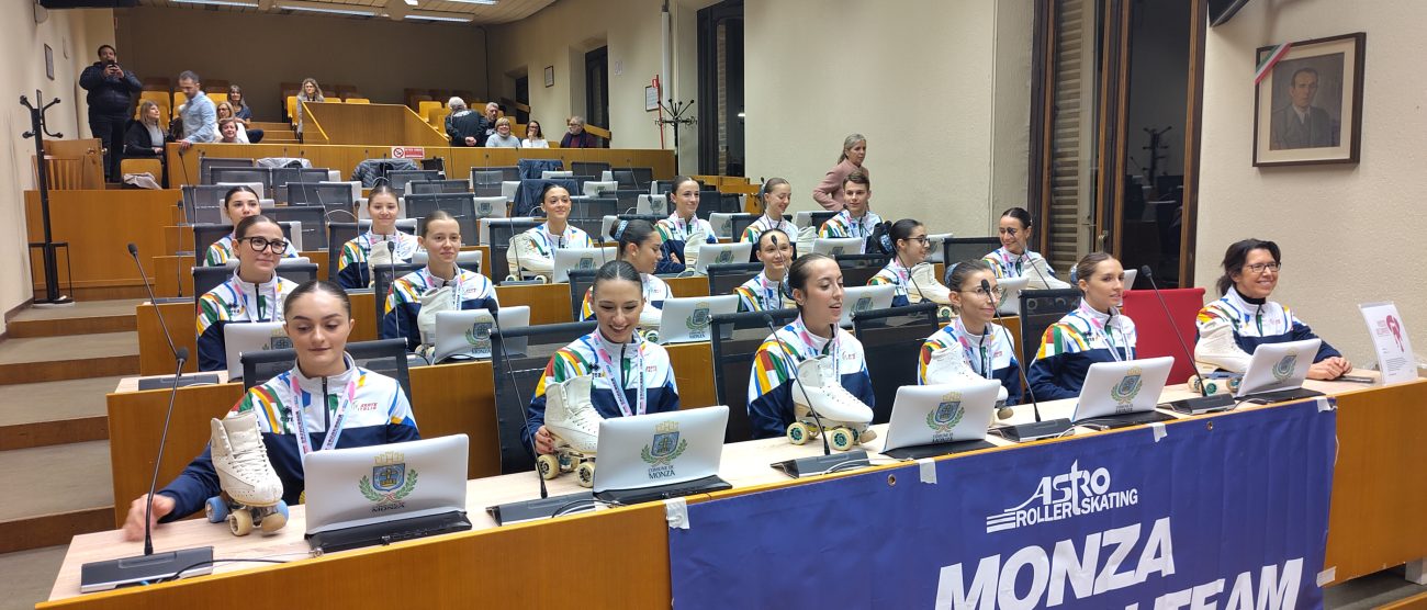 Pattinaggio Monza Precision Team campione del mondo premiato in Comune